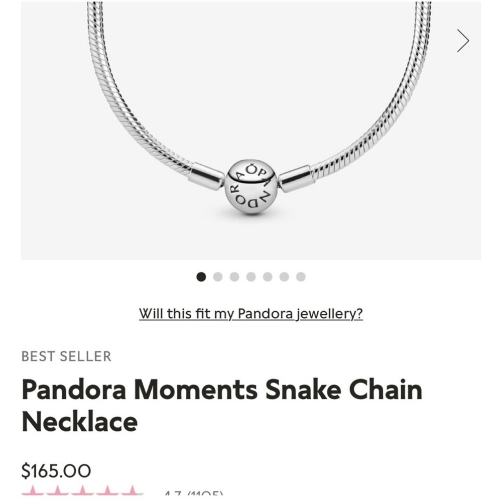 Pandora Moments Snake Chain
Necklace